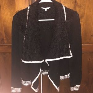 Black Candies sweater, size L, cardigan